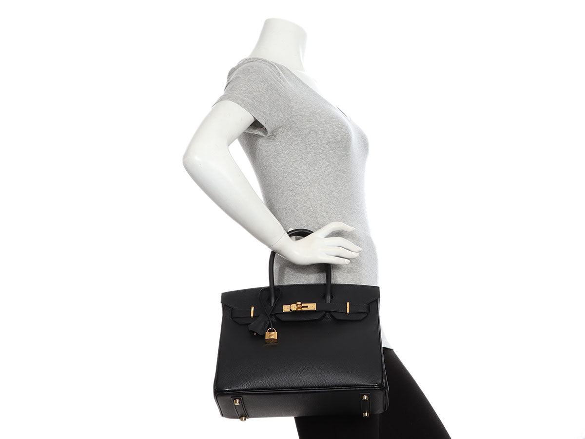 birkin 30 black epsom