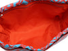 Hermès Bleu Frida Silk Noeud Marin Fourbi Pouch 25 MM