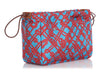 Hermès Bleu Frida Silk Noeud Marin Fourbi Pouch 25 MM