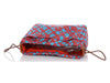 Hermès Bleu Frida Silk Noeud Marin Fourbi Pouch 25 MM