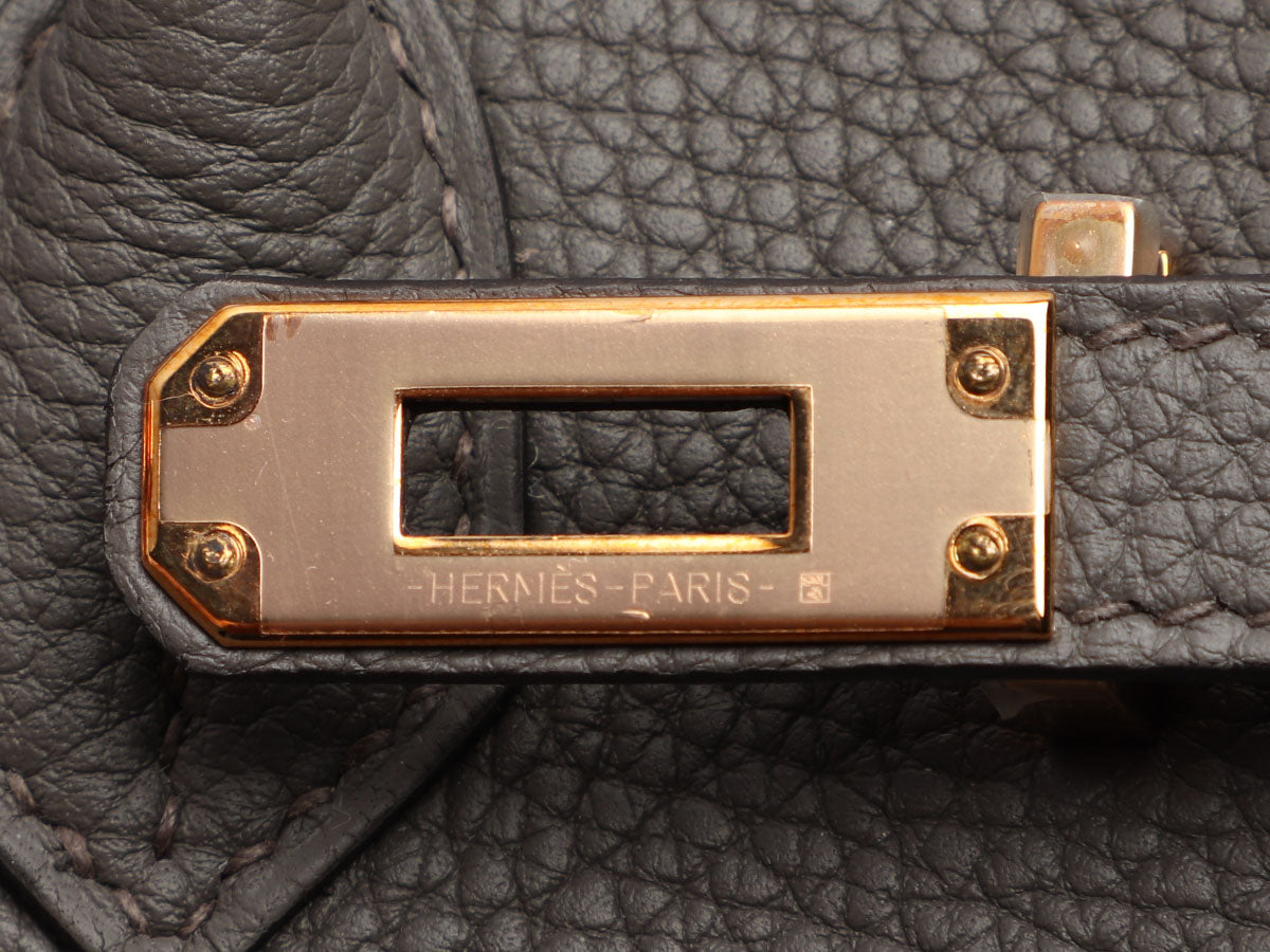 Hermès Etain Togo Birkin 25 QGB0MO32EB009