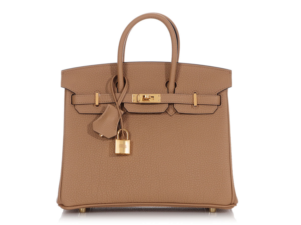 A CHAI TOGO LEATHER BIRKIN 25 WITH GOLD HARDWARE