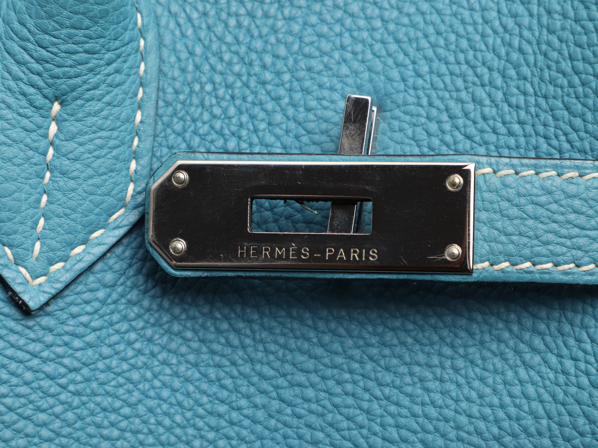 Hermès Birkin 30 Swift Blue Jean Bag