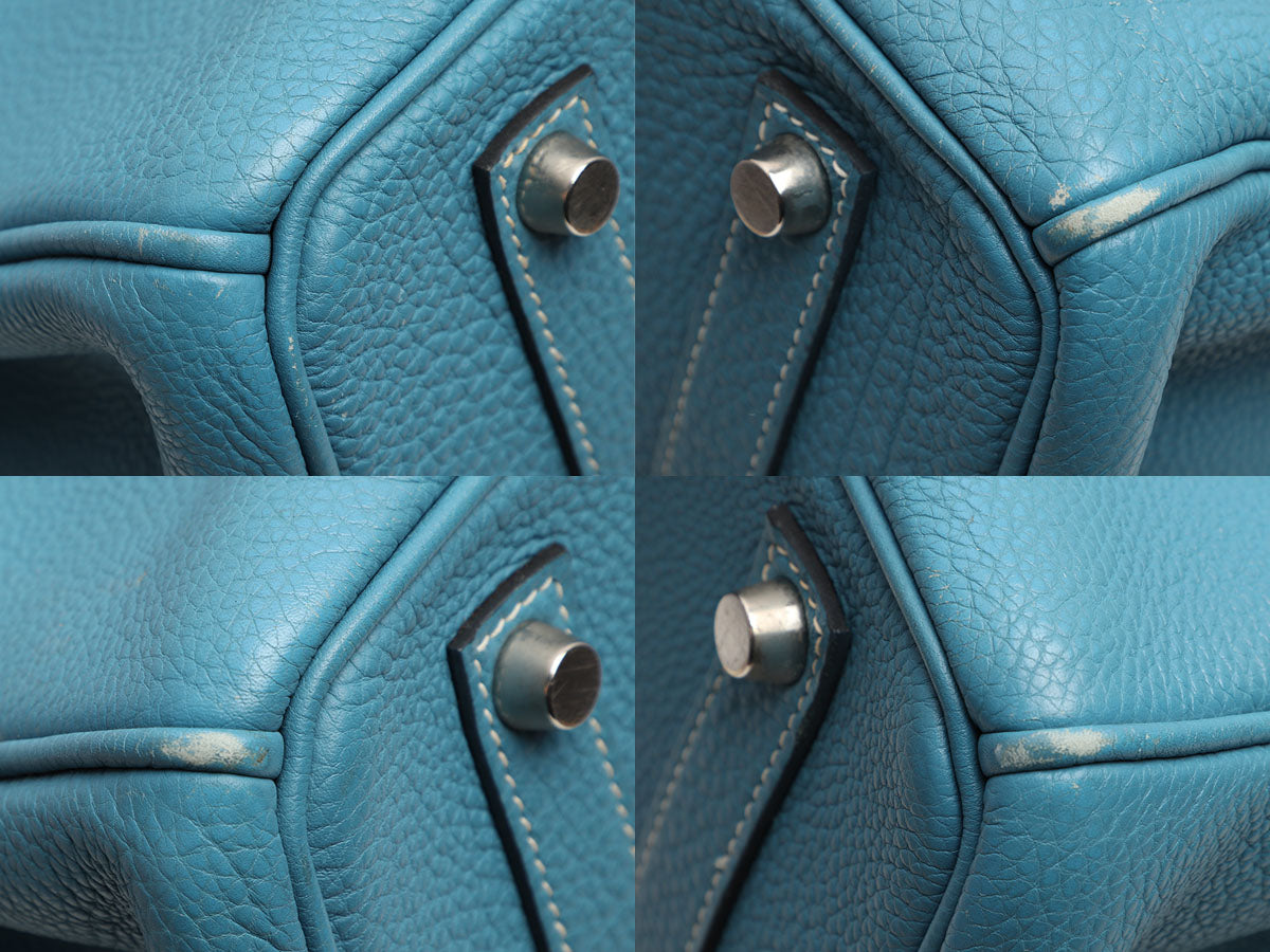 Hermès Blue Jean Togo Birkin 35 Palladium Hardware, 2010 — Shreve