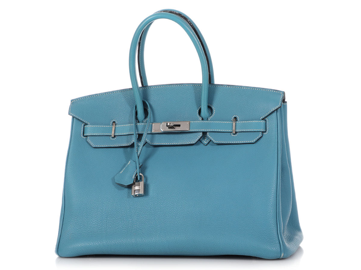 Hermès Blue Jean Togo Birkin 35 by Ann's Fabulous Finds