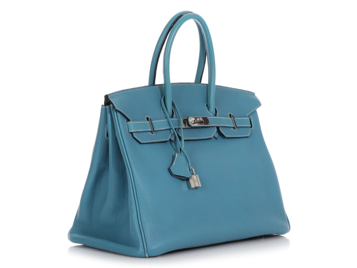 Hermes Birkin Clemence 30 Bleu Jean - US