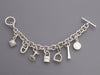 Hermès Sterling Silver 7-Icon Charm Bracelet