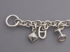 Hermès Sterling Silver 7-Icon Charm Bracelet