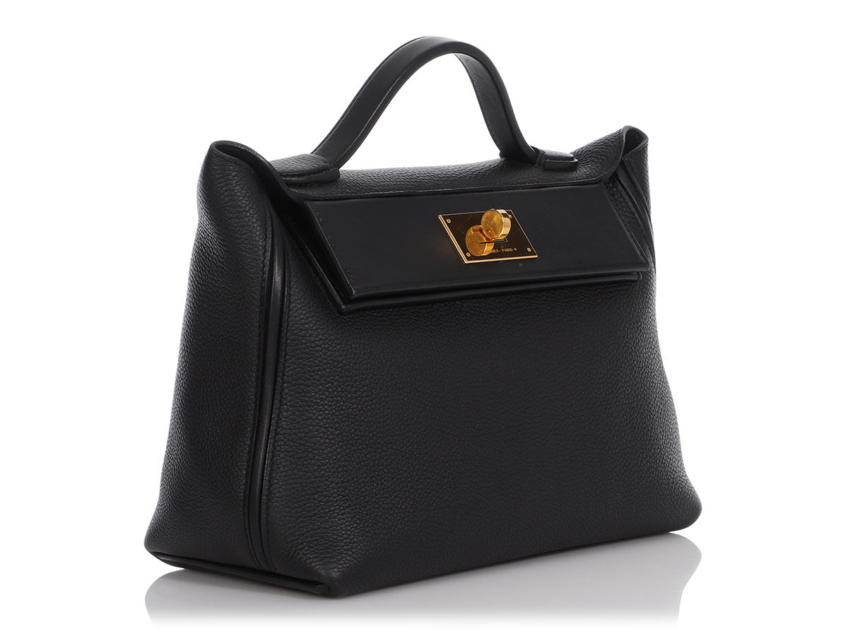 Hermes Black Swift and Clemence 24 24 Bag 29