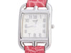 Hermès Stainless Steel Pink Alligator Cape Cod Watch 23mm