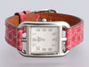 Hermès Stainless Steel Pink Alligator Cape Cod Watch 23mm