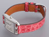 Hermès Stainless Steel Pink Alligator Cape Cod Watch 23mm