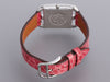 Hermès Stainless Steel Pink Alligator Cape Cod Watch 23mm