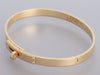 Hermès 18K Yellow Gold Diamond Kelly Bangle