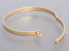 Hermès 18K Yellow Gold Diamond Kelly Bangle