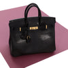 Hermès Black Shiny Lizard Birkin 25