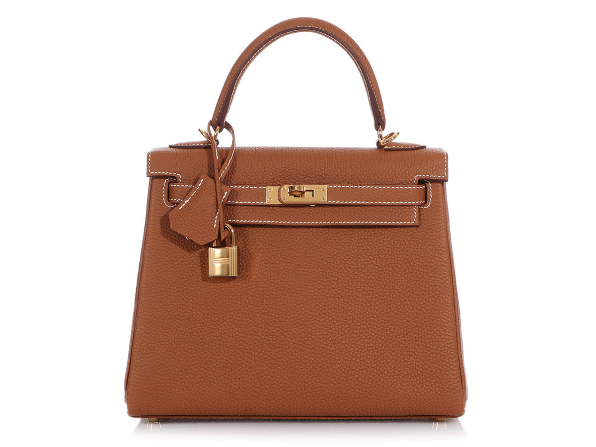 Hermès Gold Togo Kelly 25