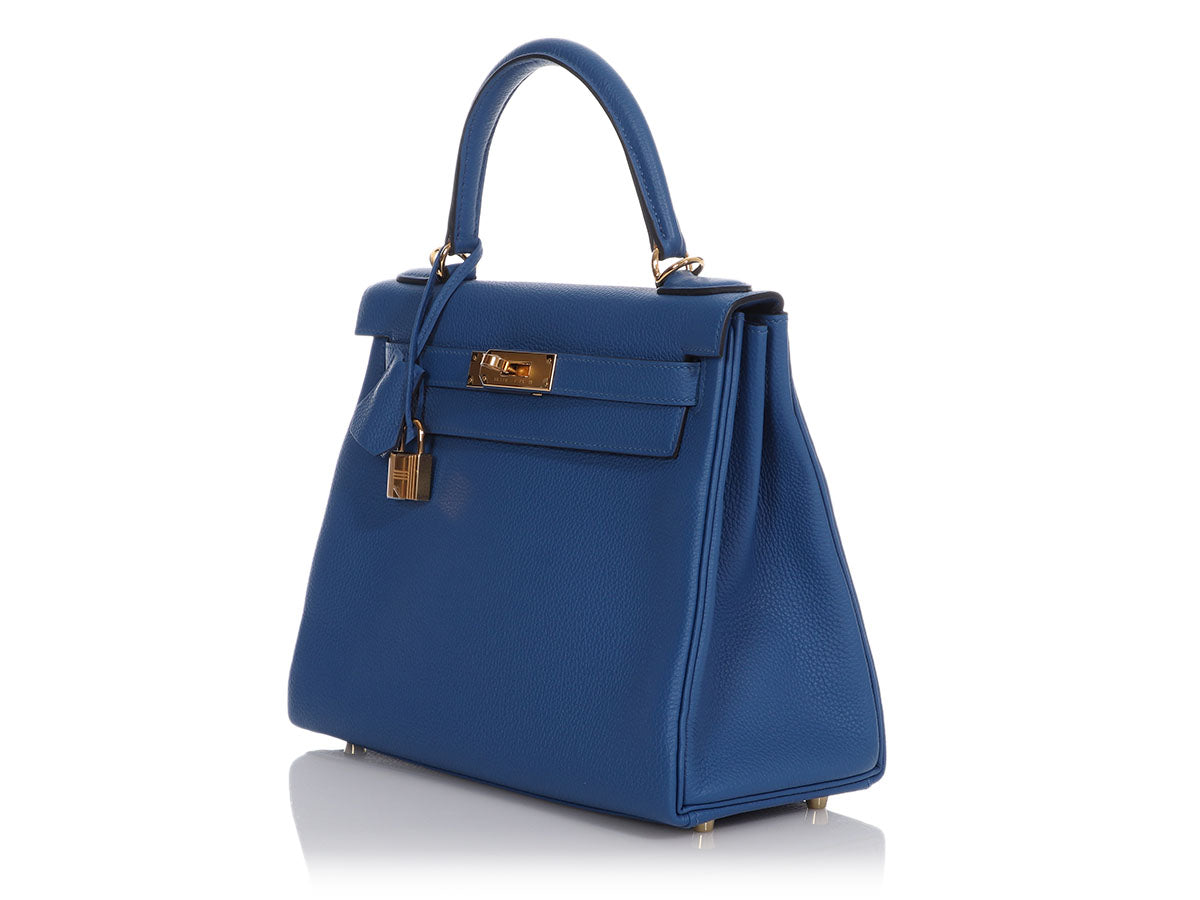 Hermès Bleu France Togo Kelly 28