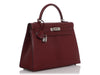 Hermès Rouge H Chèvre Kelly 32