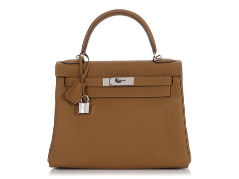 Hermès Bronze Doré Togo Kelly 28
