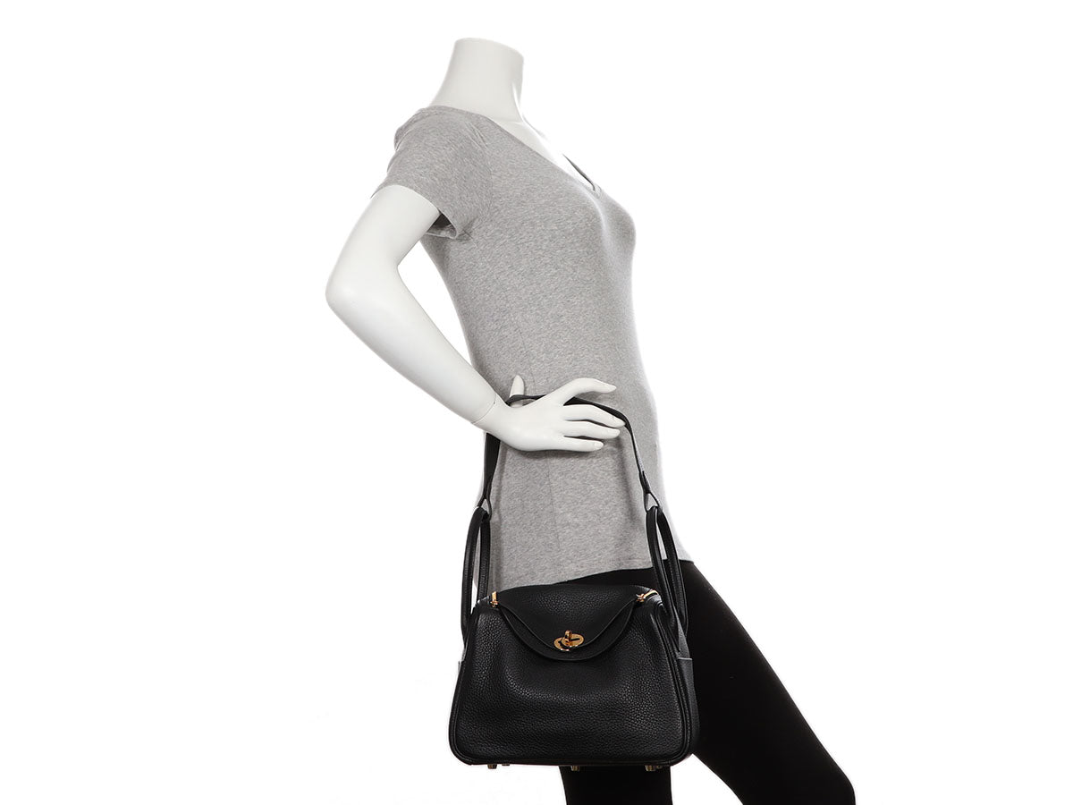 Hermès 2022 Clemence Lindy 26 - Black Shoulder Bags, Handbags - HER528419