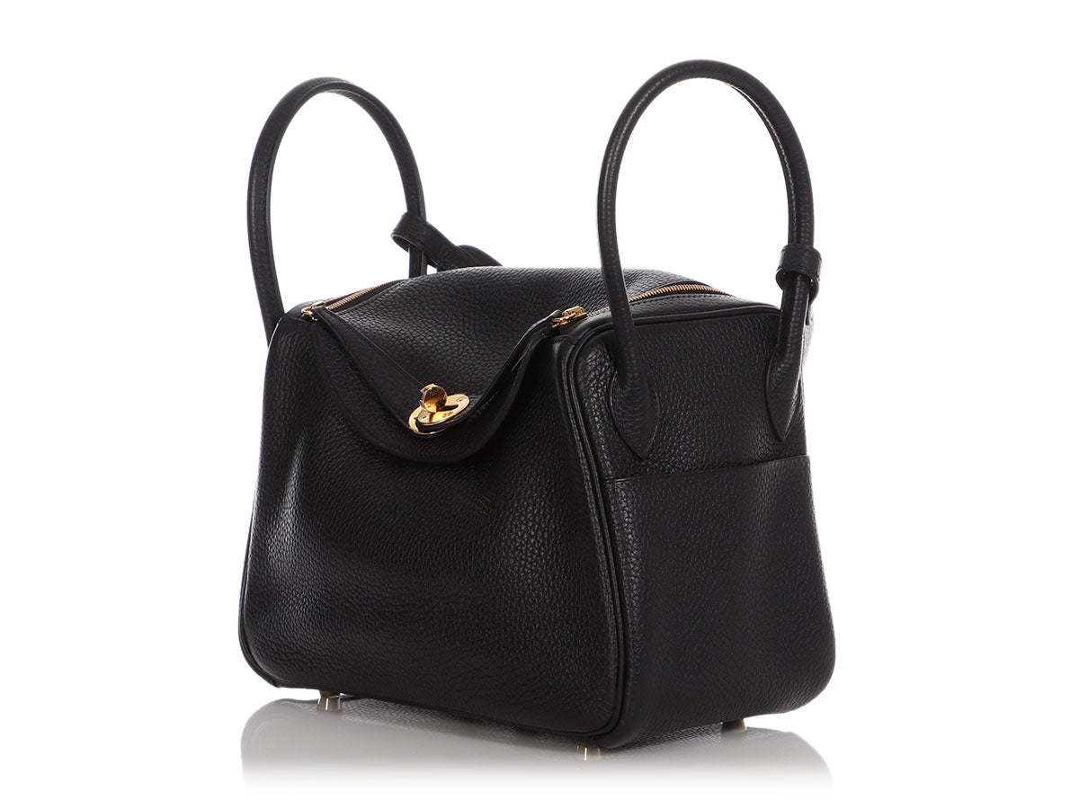 Nearly NEW Hermès Lindy 26 Black Clemence