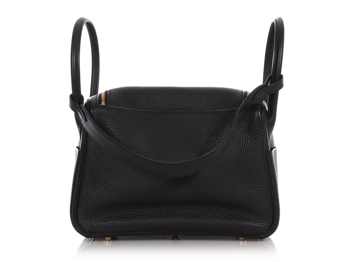 HERMES Taurillon Clemence Lindy 26 Black 1187121