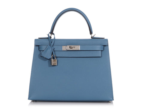 Hermès Bleu Azur Epsom Kelly 28