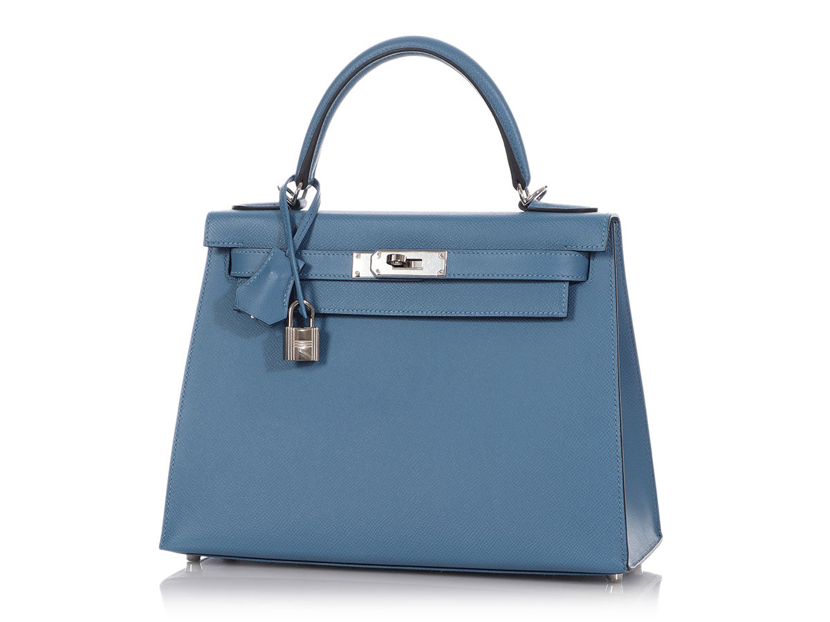 Bleu Azur Epsom Hermes Hermès Kelly 28 Bleu Azur - Main Image