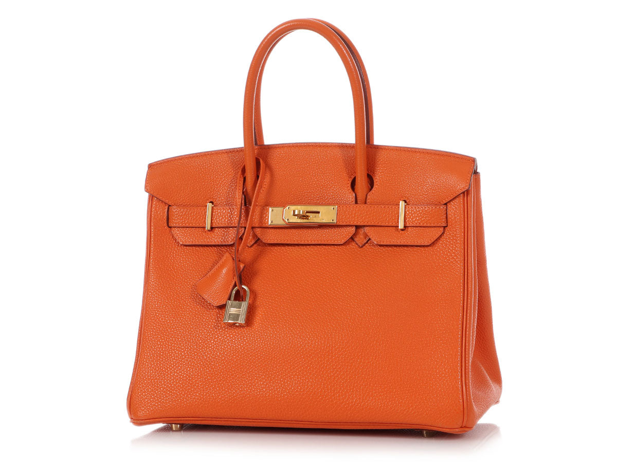 Hermes Birkin Handbag Chocolate Togo with Palladium Hardware 30