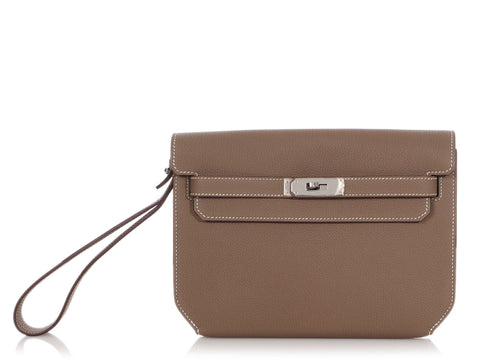 Hermès Etoupe Togo Kelly Dépêches 25