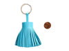 Hermès Turquoise Lambskin Carmen Key Ring