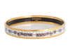 Hermès Narrow Floral Enamel Bangle