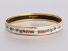 Hermès Narrow Floral Enamel Bangle