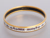 Hermès Narrow Floral Enamel Bangle