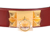 Hermès Rouge Collier de Chien CDC Belt