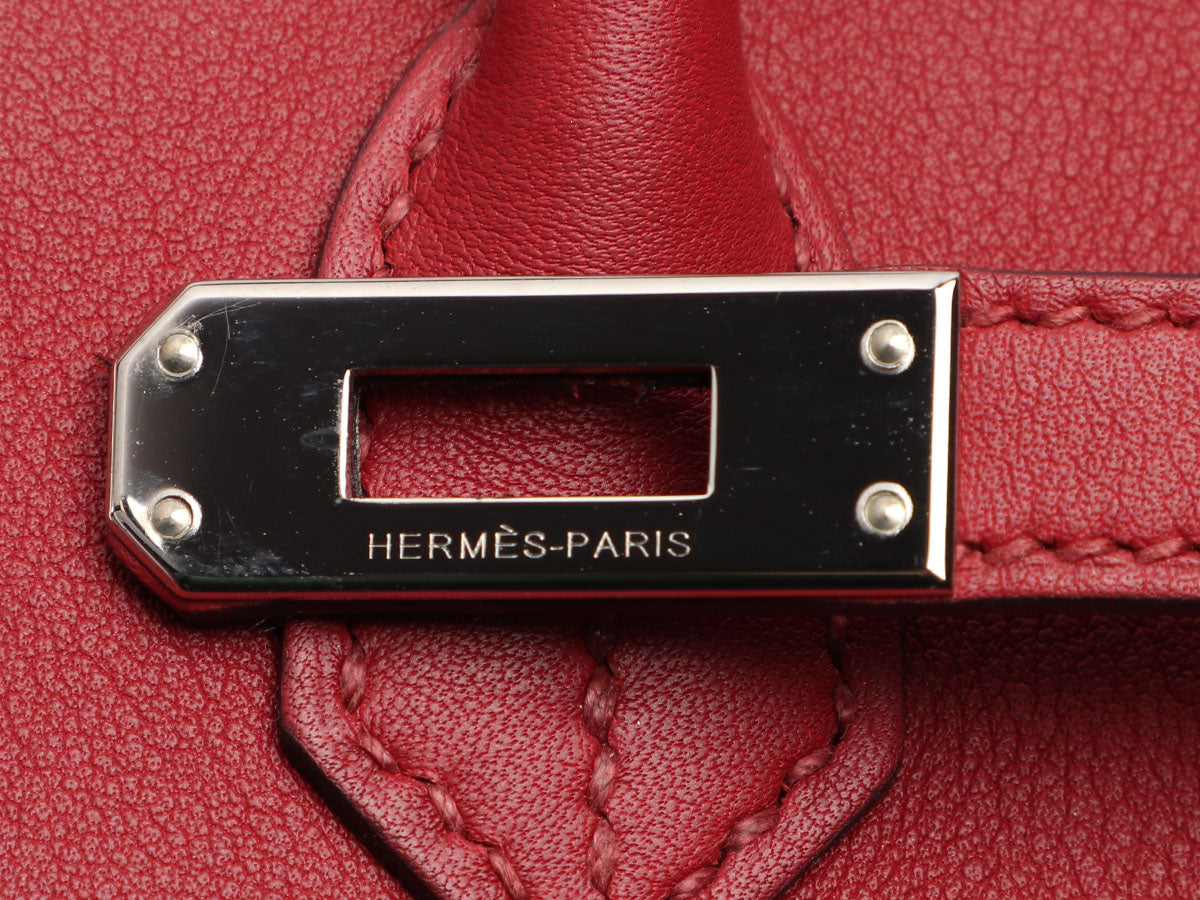 Hermès Rouge Grenat Swift Birkin 25