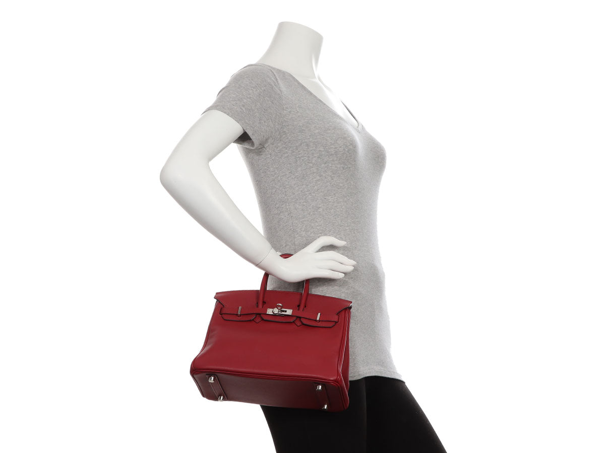 Hermès Rouge Grenat Swift Birkin 25