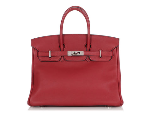 Hermès Rouge Grenat Swift Birkin 25