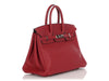 Hermès Rouge Grenat Swift Birkin 25
