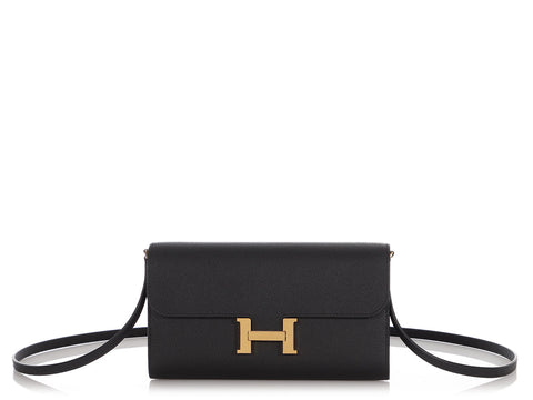 Hermès Black Constance To Go Wallet