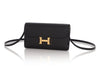 Hermès Black Constance To Go Wallet
