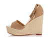 Hermès Brown Suede Wedge Espadrilles
