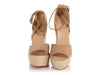 Hermès Brown Suede Wedge Espadrilles