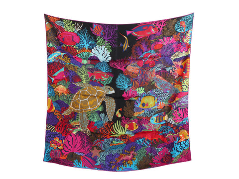 Hermès Under the Waves Silk Scarf 90cm