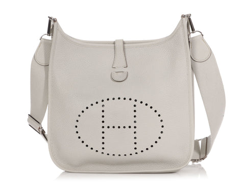 Hermès Gris Perle Clémence Evelyne III PM