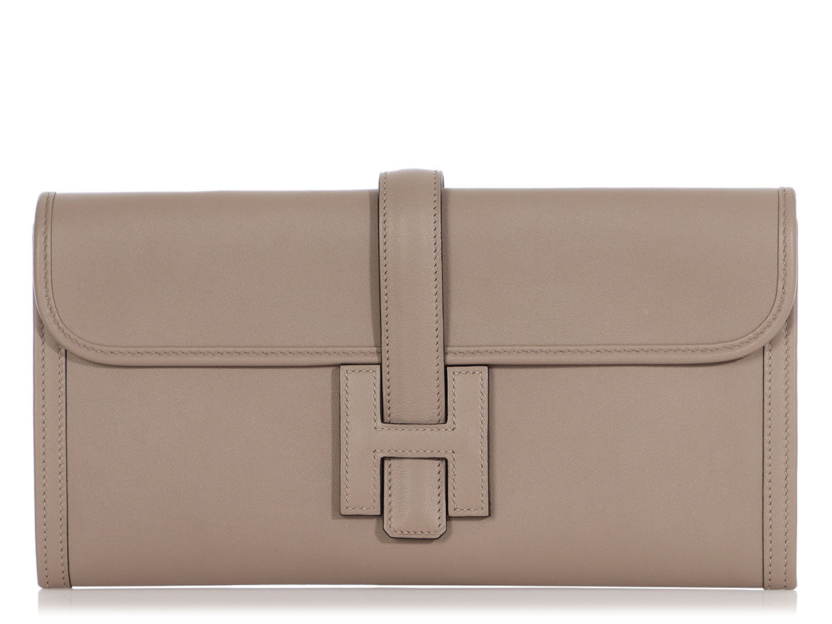 Hermes Jige Elan 29 Clutch Swift Gold