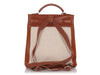 Hermès Vintage Toile and Noisette Barenia Kelly Ado Backpack