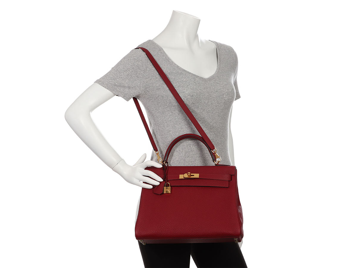 Hermès Rouge Grenat Clémence Kelly 32