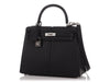 Hermès Black Swift Padded Kelly 25